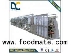 DCW-4800 Hi-speed Wet Towel Machine Siemens Servo Control 30-120pcs Baby Wet Wipe Folding Machinery
