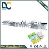 DCW-2700L+KGT-340B+DCL-50 Complete Set 30-120pcs Wet Tissue Packing Machine Cost With Robot Lid Appl