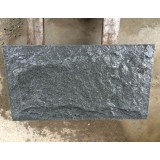 Natural Split Dark Grey Granite G654 Interlocking Stone Cladding Wall Tiles Pillars For Garden Beds