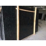 African Messina Diamond Absolute Black Granite Slabs Wholesale To Pre Cut Granite Slab Size For Kitc