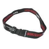 Black Personalized Adjustable Travel Luggage Straps For Suitcases