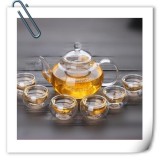 Glass Tea Pot With Warmer Glass Tea Pot Set