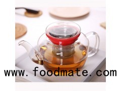 Transparent Borosilicate Glass Tea Kettle With Glass Cover 800ml