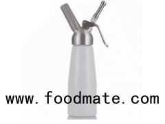 Customized Kitchen Tools Aluminum Cream Dispenser 1 Litre With Three Decorative Nozzles And Small Br