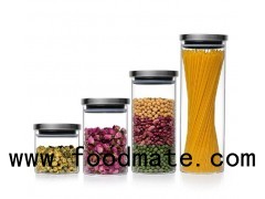 Best Premium Clear Glass Airtight Jar With Stainless Steel Cap