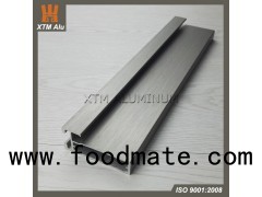 Aluminum Extrusion Cabinet Profile Brushed Surface For Kitchen