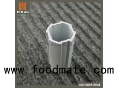 Aluminum Extrusion Round Tube Profile Anodized Sand-blasting Powder-coated Thickness 0.8mm Or Above