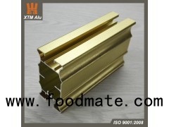 Aluminium Extrusion Wardrobe Profile Brushed Gold For Clothes Wardrobe Hanger