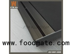 Aluminium Extrusion Stair Nose Edge Trim Profile Anodized Bronze for Step Decoration & Safety