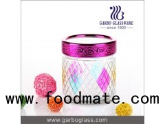 850ml Round Shape Glass Mason Jars With Colorful Plastic Lid And For Nuts Coffee Been Storage