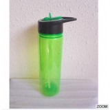 19 Oz Sports Tritan Plastic Water Bottle Straw Lid Leak Proof Flip Top Cap Portable To-Go With Handl