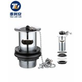 Easy To Install Lavatory Drain Assembly Set With Brass Or Rubber Plug With Ball Chain