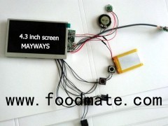 2GB Memory 4.3'' Video Card Module With Different Function Buttons For Greeting Card