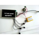 2GB Memory 4.3'' Video Card Module With Different Function Buttons For Greeting Card