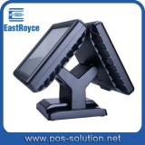 ER-8000B High Quality 15 Inches All-In-One Dual Screens Touch POS Terminal Using Aluminum Magnesium