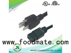 NEMA 5-15P US Plug To IEC 60320 C19 Power Cord OS-3/ST6