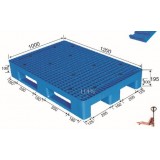 Storage Pallets Made Of Plastic And Wood Carried By Pallet Truck And Forklift Truck