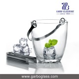 1L Clear Classic Single Glass Ice Buckets With Tongs Handle For Cooler Beer Wine Whiskey Champagne A