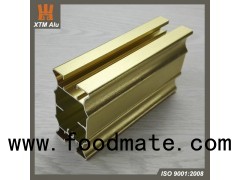 Aluminium Extrusion Wardrobe Profile Brushed Gold for Clothes Wardrobe Hanger