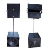 Q1 & Q-SUB 10 Tops And 18 Subs Active Line Array Speaker System With DSP Built-in Amplifier
