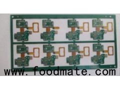 6 Layers Rigid Flex PCB with Gold Finger and Complext Outline