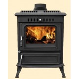 Freestanding Indoor Cast Iron Wood Log Stove With Thermostat