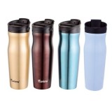 18 Oz Stainless Steel Tumbler With Extra Spill-Proof Sliding Lid Double Wall Insulated Coffee Mug Th