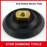 Soft Rubber Backer Pads Adaptor For Granite Angle Grinder
