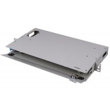 19 Inch 1U 24 Port Fiber Optic Patch Panel