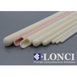 95 Alumina Ceramic Thermocouple Protection Tube Closed One End And Open Both End