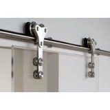 Heavy Duty Exterior Double Sliding Barn Door Tracks And Rollers Hardware