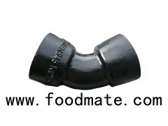 Ductile Cast Iron Fittings Double Socket 45 Degree Bend Or Elbow
