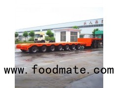 6 / 7 / 8 / 10 / 12 / 14 Axles Lowboy Trailer Manufacturers , Low Loader Trailer Manufacturers