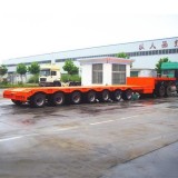 6 / 7 / 8 / 10 / 12 / 14 Axles Lowboy Trailer Manufacturers , Low Loader Trailer Manufacturers