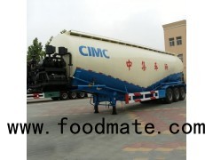 Bulk Fly Ash Trailer , Aluminum Powder Tank Trailer , Flour Trailer For Sale