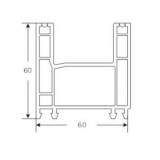 LK 60mm Sliding Series Moulds Drawing