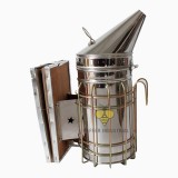 Conical Head Apiculture Bee Hive Tool Manual American Bee Smoker With Cowhide Bellow