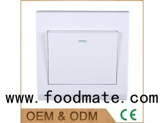 10A One Gang One Or Two Way Light Switch Middle East Type Electrical White Wall Plates