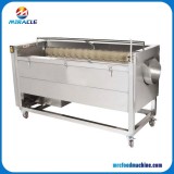 Brush Type Fruits And Vegetables Washing Machine For Roots Vegetable
