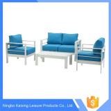 3 Pieces Patio Sofa Set, Aluminum Frame, Chinese Modern Design