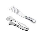 Nice Design High Quality Durable Matt Polish Mirror Shining Unique Spatular Spade Food Tong BBQ Tool