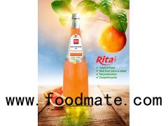 1000ml Glass Bottle Orange Flavor Basil Seed Drink (https://rita.com.vn)