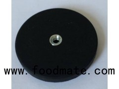High Power Holding Rubber Coated Pot Magnet For Delicate Surface Areas