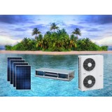 ACDC on Grid Hybrid Solar Air Conditioner Duct Type Space-saving