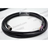 Industrial Ethernet Cables M12 8PIN TO OPEN Cables 3meter 10ft Black GigE Vision Cables / Networking