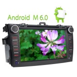 Toyota Corolla 2007-2013 Intel SoFIA New Android 8 Inch Double 2 Din Car Stereo Sound System Upgrade