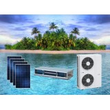 ACDC On Grid Hybrid Solar Air Conditioner Duct Type Space-saving