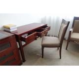 Hotel Room Furniture Wooden With Fabric Desk Chair