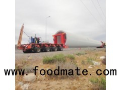 Wind Tower Trailer , Wind Energy Transport Trailers , Tower Section Modular Trailer
