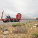 Wind Tower Trailer , Wind Energy Transport Trailers , Tower Section Modular Trailer